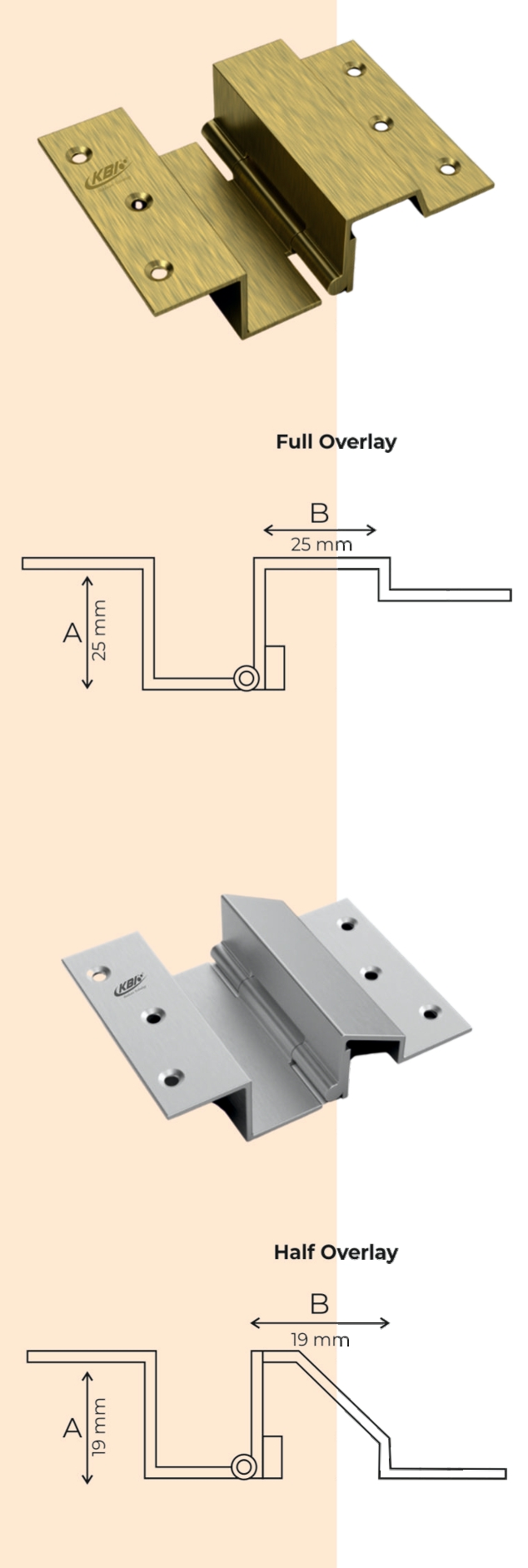 KBI DUCK'SMOOTH HINGES