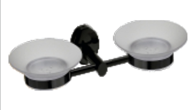DECOWELL OLIVE DOUBLE SOAP DISH